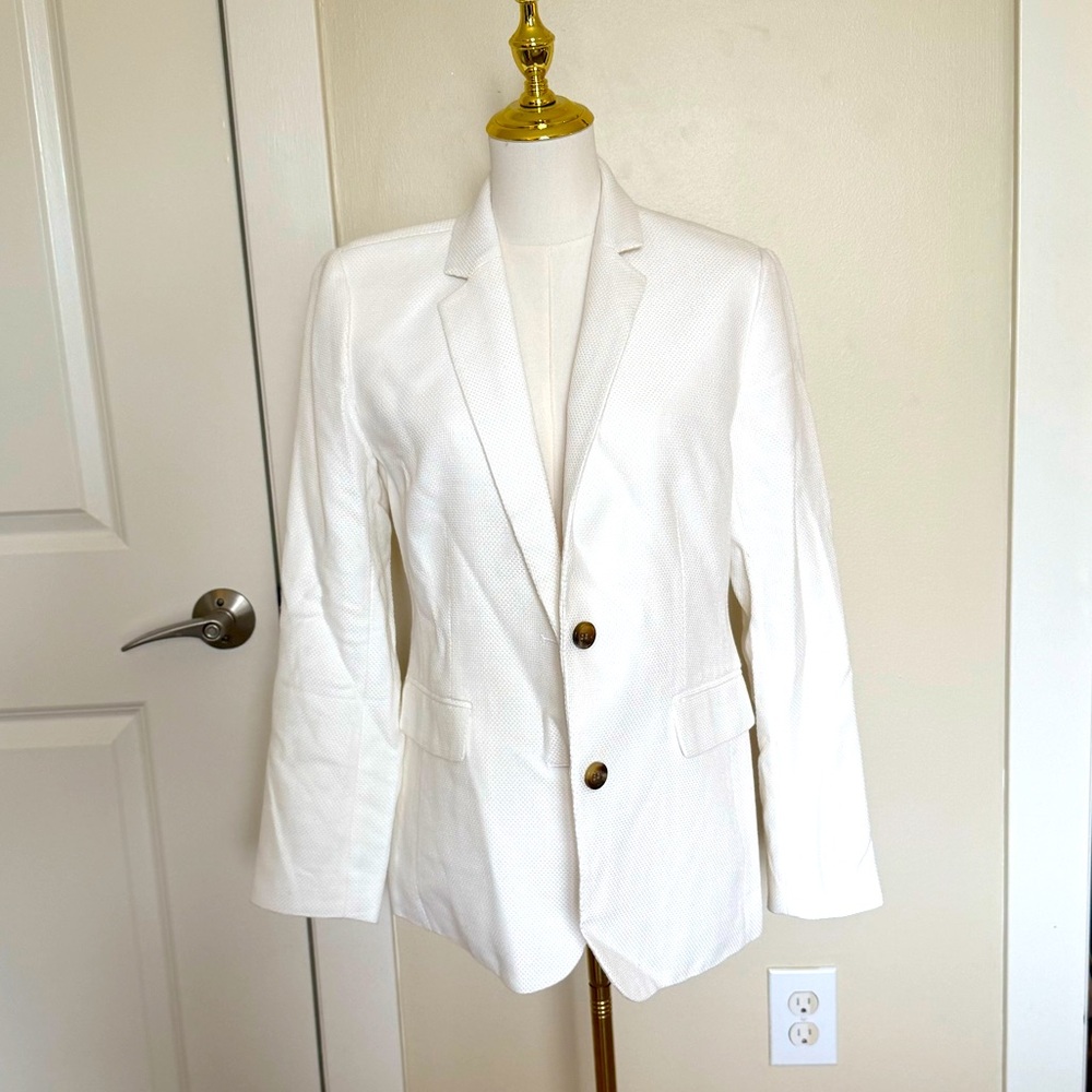 Ann Taylor Classic White Blazer